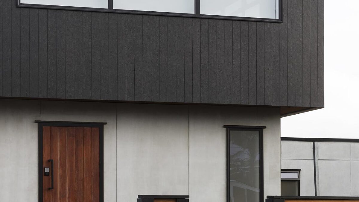 Axon™ Panel Grooved Grained & Axon™ Panel Smooth with a rendered finish