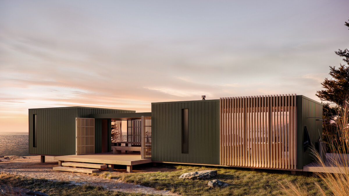 Modern Bach featuring Oblique™ Weatherboard, angled